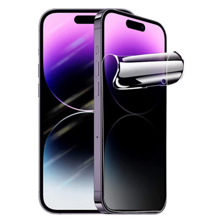 Folie compatibila cu Motorola Moto G53, Full Glue, Anti Spargere, Privacy Anti-Spy HTPMAG, Black