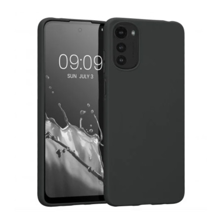 Husa compatibila cu Motorola Moto E32, Matte Efect, Camera Ultra Safe, HTPMAG, Negru