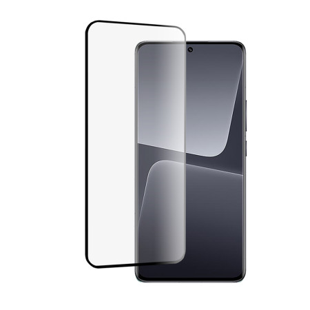 Folie sticla securizata compatibila cu Xiaomi 13 Pro, HTPMAG DD, 9D, Full Glue, Negru