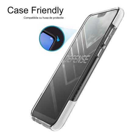 Folie sticla securizata 5D Full Screen, 9H, High Definition Huawei P20 Lite Full Face Negru