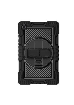 Husa de protectie compatibila cu Samsung Galaxy Tab A7 10.4 2020 / 2022, StripeShell 360 HTPMAG, Negru