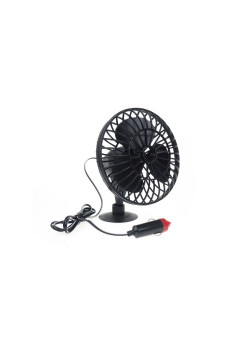 Ventilator Auto Cool Aer, Ventuza, 12V, alimentare la bricheta masinii, Negru