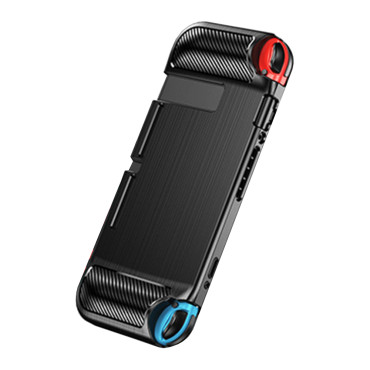 Husa de protectie Carbon TPU compatibila cu Nintendo Switch, Black