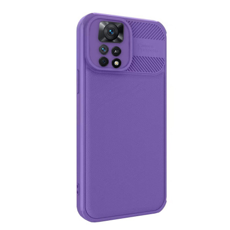 Husa Cross compatibila cu Xiaomi Redmi Note 11 Pro, Super Camera Protect HTPMAG, Lila
