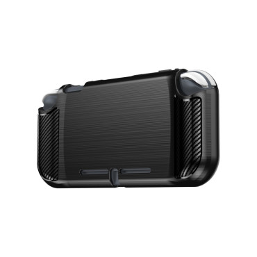 Husa de protectie Carbon TPU compatibila cu Nintendo Switch Lite, Black