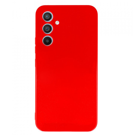 Husa compatibila cu Samsung Galaxy A54, Matte Efect, Camera Ultra Safe, HTPMAG, Rosu