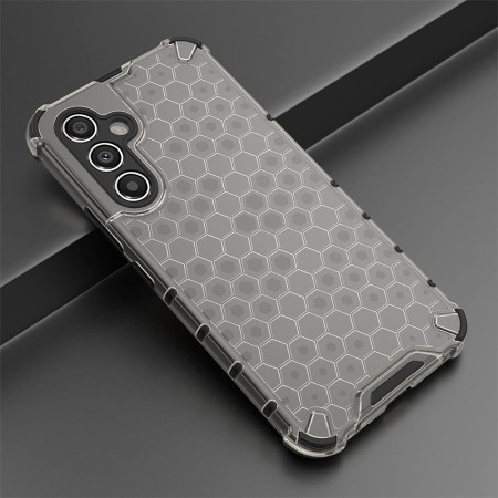 Husa antisoc compatibila Samsung Galaxy S24, Honeycomb AirBag, Negru