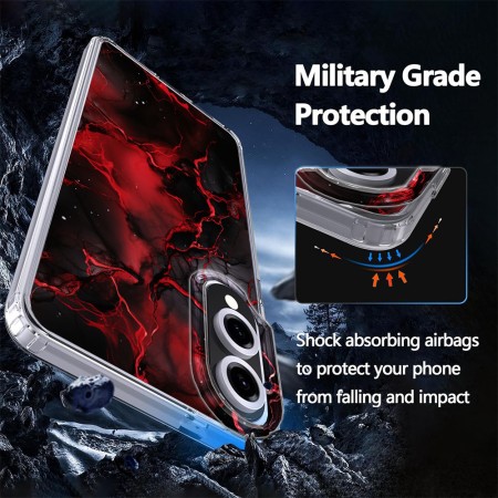Husa magnetica compatibila MagSafe pentru Samsung Galaxy S25 Edge, model DC37, protectie completa anti soc