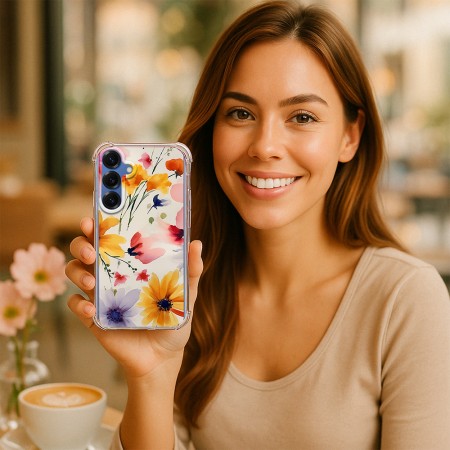 Husa pentru Samsung Galaxy S25, Atasare Magnetica, MagSafe, Model Floral 2