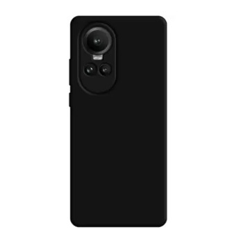 Husa Silicon compatibila Oppo Reno 10, Soft Matt, Protectie Camera Foto, Negru