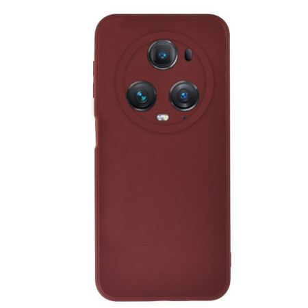 Husa Silicon compatibila Honor Magic 5 Pro, Soft Matt, Protectie Camera Foto, Bordo