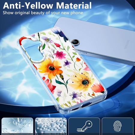 Husa pentru Samsung Galaxy S25, Atasare Magnetica, MagSafe, Model Floral 1