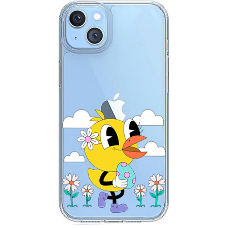 Husa personalizata Apple iPhone 14, Happy Duck 