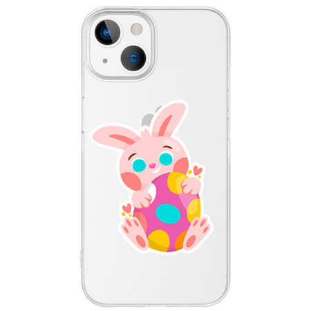 Husa personalizata Apple iPhone 15 Plus, Bunny Egg