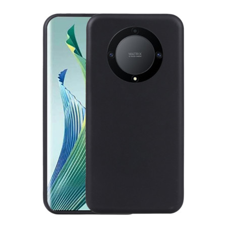 Husa Soft Silicon compatibila cu Honor Magic 5 Lite, Matte Efect, Camera Ultra Safe, Negru