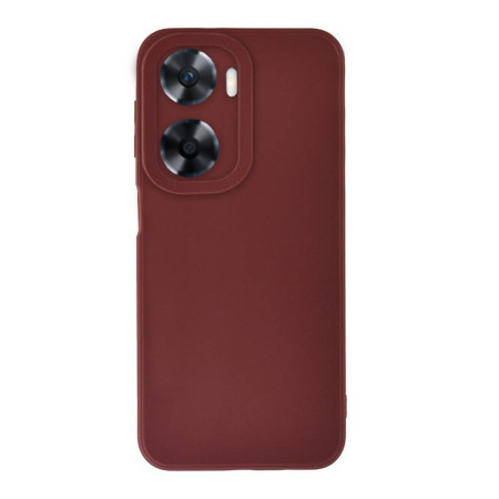 Husa Silicon Oppo A57s, Soft Matt, Protectie Camera Foto, Bordo