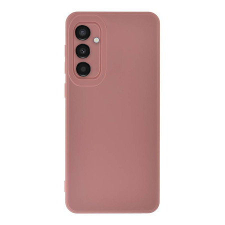 Husa Soft Silicon compatibila cu Samsung Galaxy A24 4G, Matte Efect, Camera Ultra Safe, Roz Pal