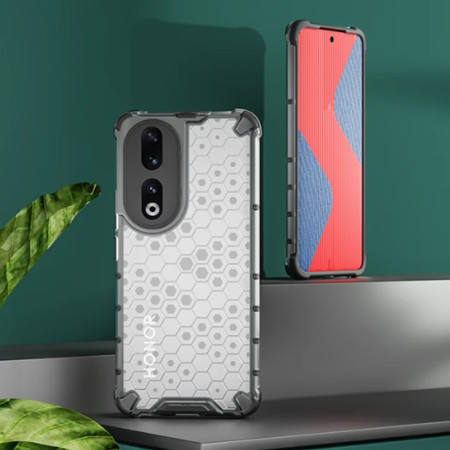 Husa antisoc compatibila Honor 90, Honeycomb AirBag, Gri
