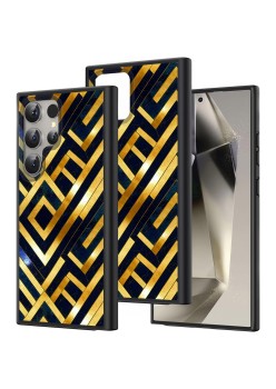 Husă pentru Samsung Galaxy S25 Ultra, DC Cobalt Marble, Protecție Cameră, Antișoc, Design Slim, Art Deco