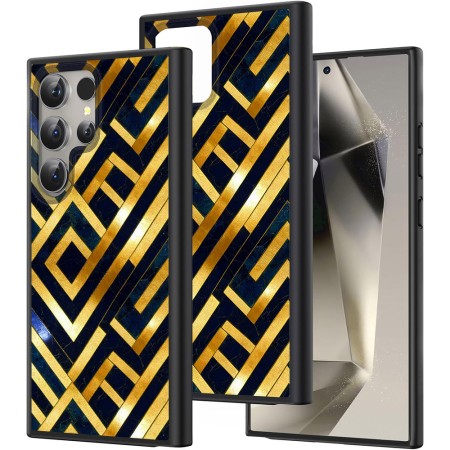 Husă pentru Samsung Galaxy S25 Ultra, DC Cobalt Marble, Protecție Cameră, Antișoc, Design Slim, Art Deco