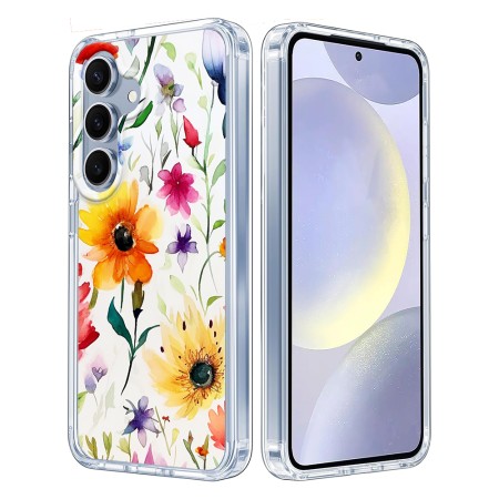 Husa pentru Samsung Galaxy S25, Atasare Magnetica, MagSafe, Model Floral 1