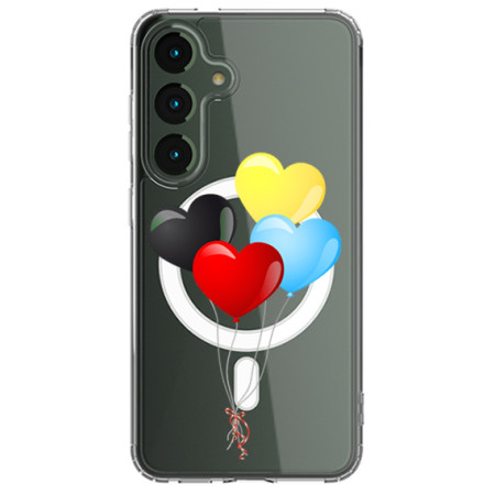 Husa personalizata Samsung Galaxy S24, MagSafe Atasare Magnetica, Balloons Of Love