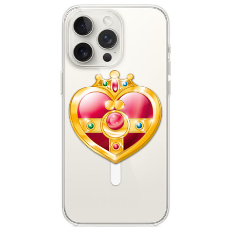 Husa personalizata Apple iPhone 14 Pro, MagSafe, Princess Heart