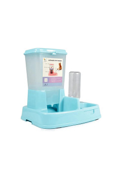 Distribuitor 2in1 pentru animale de alimente si apa, Profesional Cup, Albastru