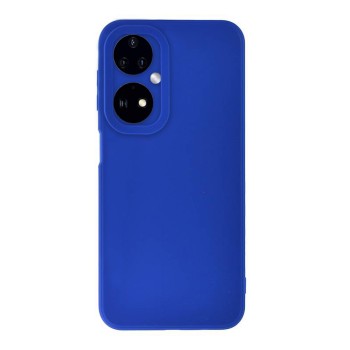 Husa Silicon Huawei P50 Pro, Soft Matt, Protectie Camera Foto, Albastru