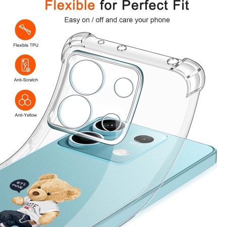 Husa Antisoc pentru Xiaomi Redmi Note 14S - AirBag TPU, Colțuri Ranforsate - Let’s Move Forward