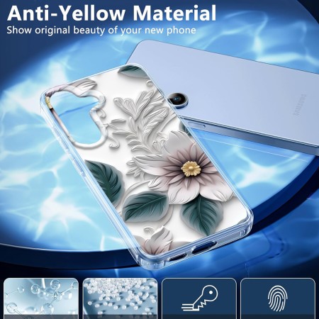 Husa pentru Samsung Galaxy S25, Atasare Magnetica, MagSafe, 3D Flower Medley 16