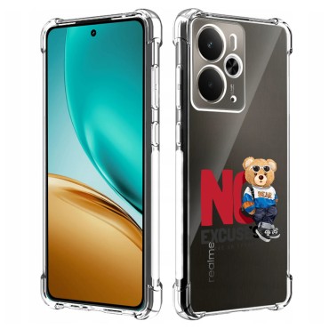 Husa Antisoc pentru Realme 14 / Realme 14T AirBag TPU, Colțuri Ranforsate - No Excuses