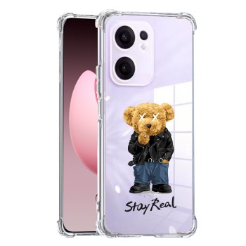 Husa Antisoc pentru Oppo Reno13 F, AirBag PRO, Clear, Stay Real