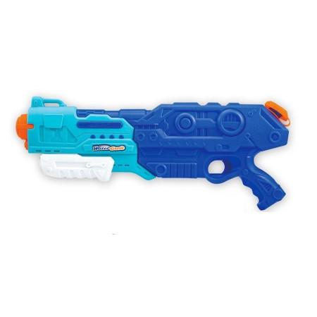 Set 2x Pistol cu Apa pentru Copii 6 ani+, Rezervor 1x 900 ml si 1x 300 ml, Albastru