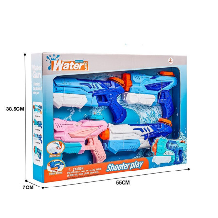 Set 4x Pistol cu Apa pentru Copii 6 ani+, Rezervor 300 ml, Multiculor