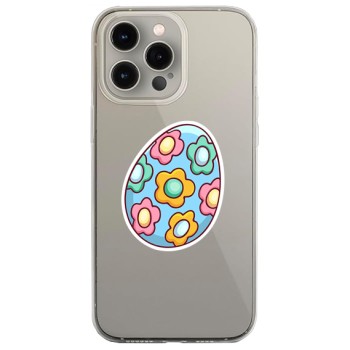 Husa personalizata Apple iPhone 14 Pro Max, Egg Flower