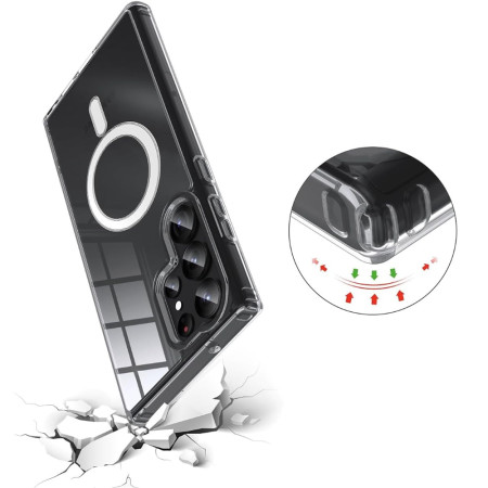 Husa personalizata cu NUME pentru Samsung Galaxy S24 Ultra, Magsafe Atasare Magnetica
