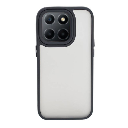Husa cu protectie la camere si finisaj mat compatibil Honor X6, Smoked, Negru