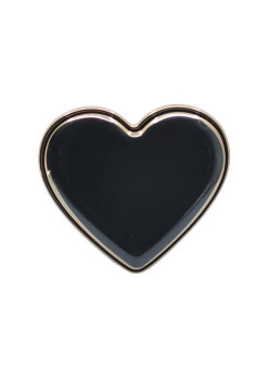 Suport de telefon Heart Autoadeziv, Universal, Negru