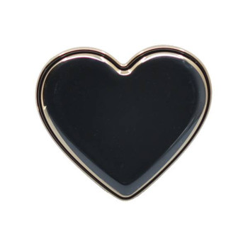 Suport de telefon Heart Autoadeziv, Universal, Negru