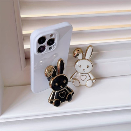 Suport de telefon Bunny Autoadeziv, Universal, Alb