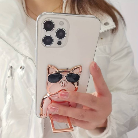 Suport de telefon Bulldog Autoadeziv, Universal, Negru