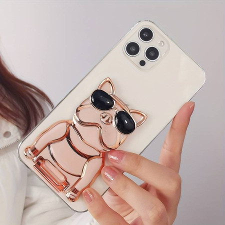 Suport de telefon Bulldog Autoadeziv, Universal, Negru