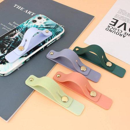 Suport de telefon Stripe Autoadeziv, Universal, Negru