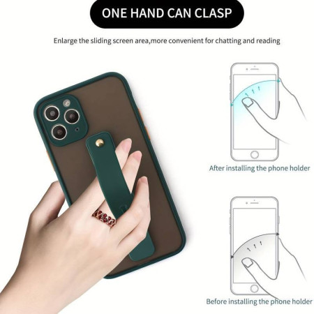 Suport de telefon Stripe Autoadeziv, Universal, Negru
