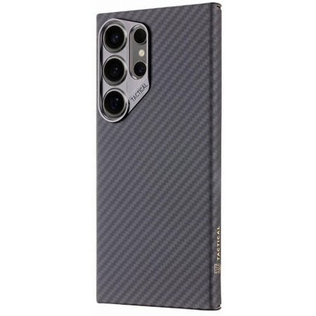 Husa Telefon Tactical MagForce Aramid pentru Samsung Galaxy S24 Ultra, Fibra Aramida, 0.8 mm, Compatibila MagSafe, Negru