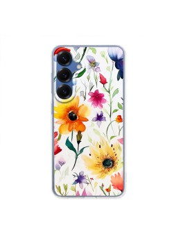 Husa pentru Samsung Galaxy S25, Atasare Magnetica, MagSafe, Model Floral 1