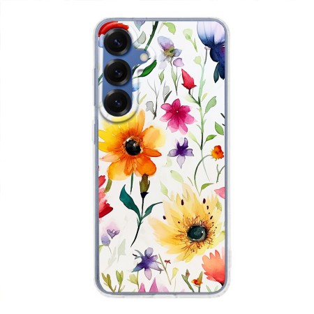 Husa pentru Samsung Galaxy S25, Atasare Magnetica, MagSafe, Model Floral 1