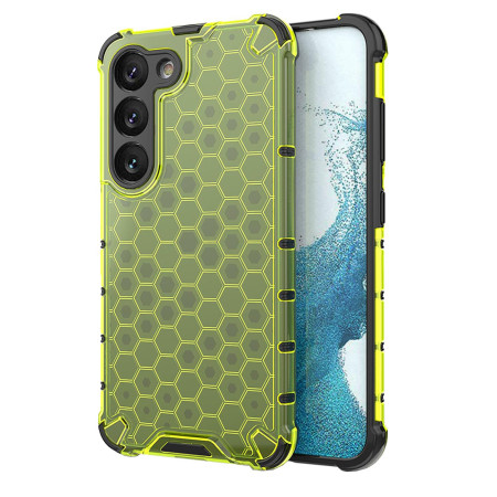 Husa antisoc compatibila Samsung Galaxy s23 FE, Honeycomb AirBag, Verde