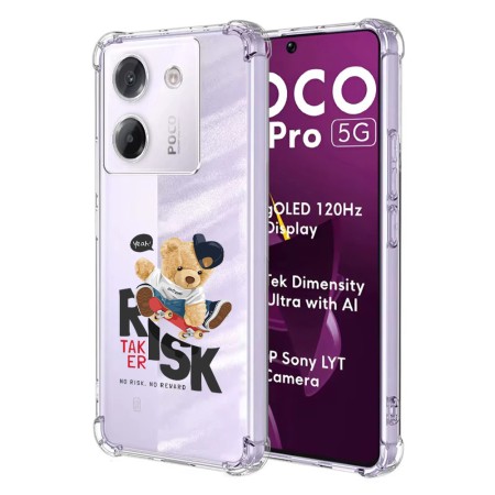 Husa Antisoc pentru Xiaomi Poco M7 Pro 5G  - AirBag TPU, Colțuri Ranforsate - Risk Taker 